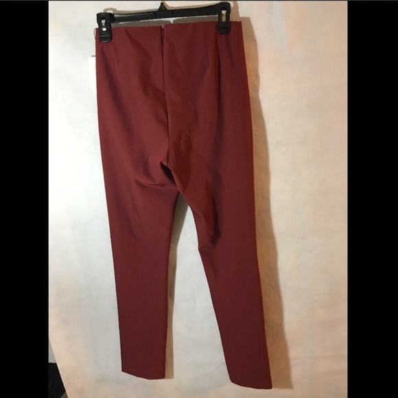 NWT Theory‎ 'Navalane- Becker' Skinny Ponte Pants in Black Cherry [SZ 4 ] - Picture 7 of 14